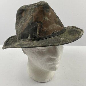 Paramount Outdoors Fedora Hat Adult L Mossy Oak Camouflage Hunting Canvas